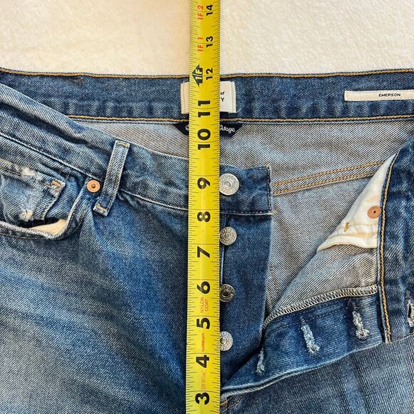 Citizens of Humanity Women’s Emerson Button Fly Cropped Distressed Jeans Size 28 - Picture 8 of 10